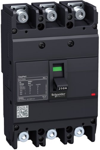 Выключатель автоматический в литом корпусе Schneider Electric EasyPact EZC250F 3п 200А 18кА фото Выключатель автоматический в литом корпусе Schneider Electric EasyPact EZC250F 3п 200А 18кА картинка